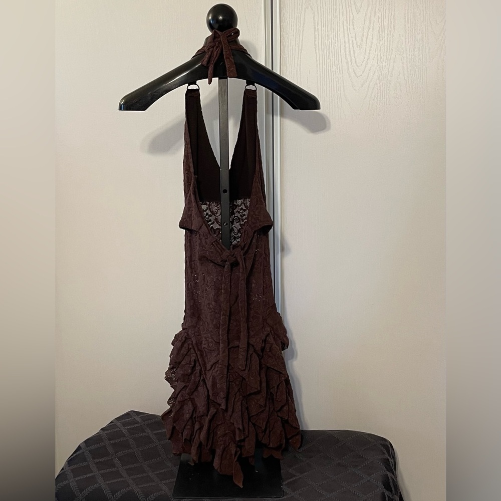 NWOT MISS BE by EMMANUELLE BLANC Lacy Halter Dress!🥀 - Picture 6 of 15